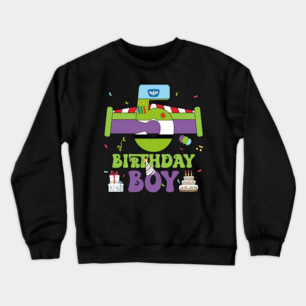 5th Birthday Boy Polical funny B-day Gift For Boys Kids Crewneck Sweatshirt by Patch Things All